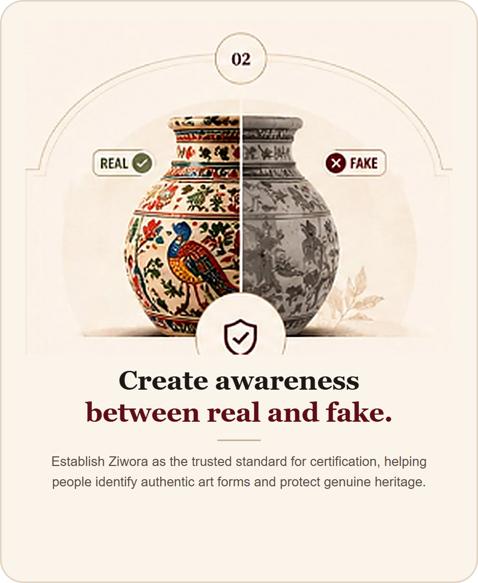Create awareness between real and fake - Authentic vs replica craft comparison