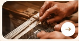 Weaving on traditional loom